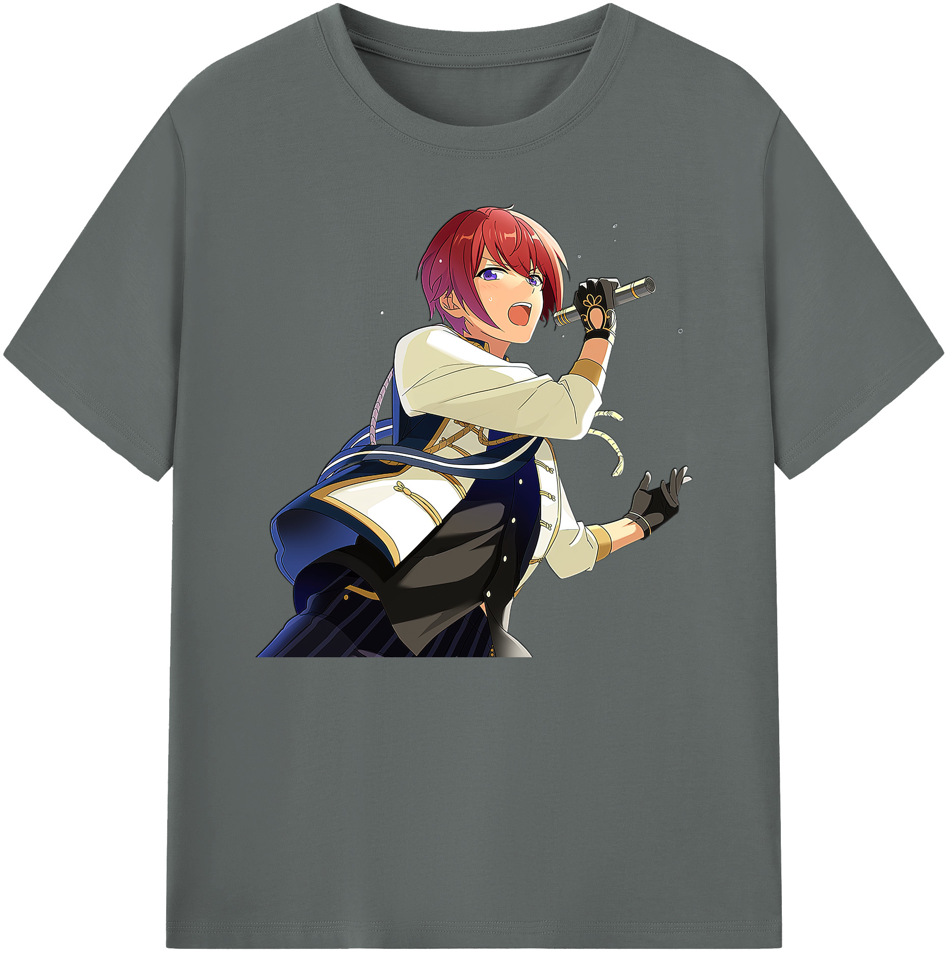 （画像用） あんさんぶるスターズ! Ensemble Stars 綿100％ メンズ半袖Tシャツ｜肌触りやわらか＆通気性